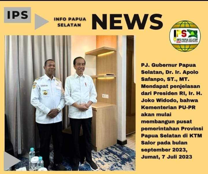 Pusat Pemerintahan Papua Selatan akan dibangun