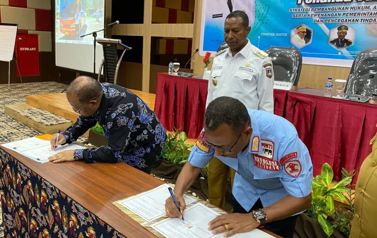 Pemprov Papua Selatan MoU dengan Dua Lembagai Ini Untuk Strategi Pembangunan Produk Hukum